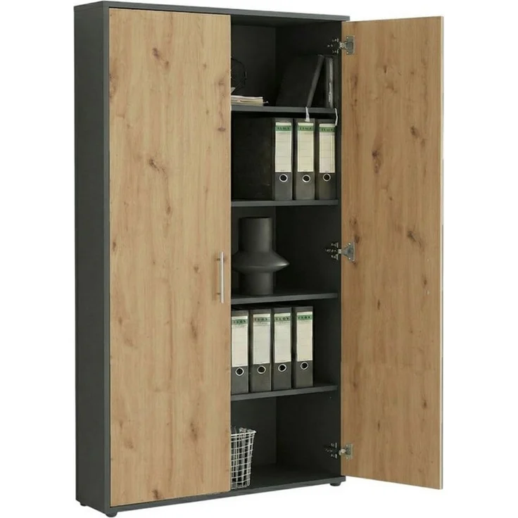 moebel-dich-auf Aktenschrank TABOR 4 (Büroschrank Mehrzweckschrank ideal für DIN A4 Ordner, abschließbar Metallgriffe) Made in Germany – Bild 2