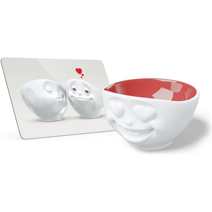 FIFTYEIGHT PRODUCTS Geschirr-Set Valentinstag Schale Herzlich Rubin & Brettchen Das süsse Leben – Bild 4