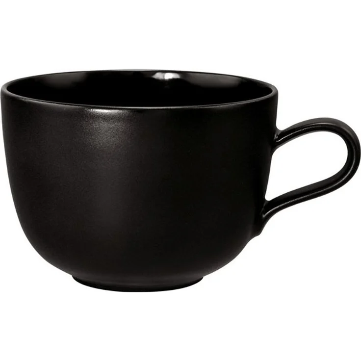 Seltmann Weiden Tasse Liberty - Velvet Black, 1-tlg, Porzellan, Milchkaffeeobertasse 0,38 l – Bild 3