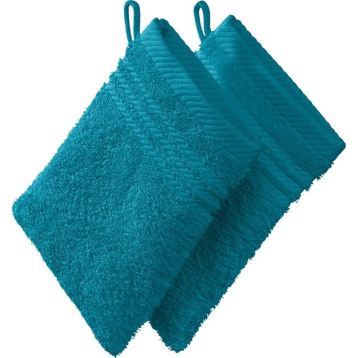 REDBEST Waschhandschuh Waschhandschuh 2er-Pack, Frottier (2-St), Walk-Frottier Uni – Bild 1