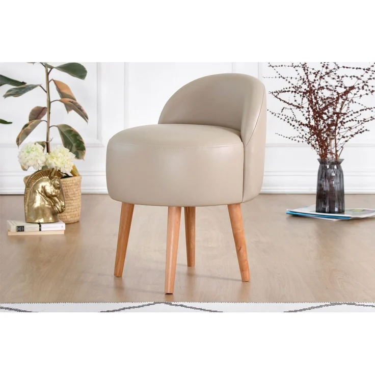 Hanah Home 'Burks - Beige' Pouffe, Beige, 48 x 64 x 42 cm – Bild 1