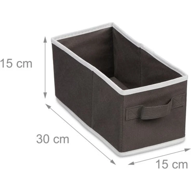 Relaxdays Hängeregal Kleiderschrank mit 7 Fächern & robustem Vliesstoff, Anthrazit, 106 x 16,5 x 31 cm – Bild 5