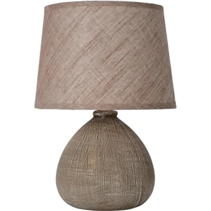 LUCIDE RAMZI - Tischlampe - Ø 18 cm - 1xE14 - Braun – Bild 3