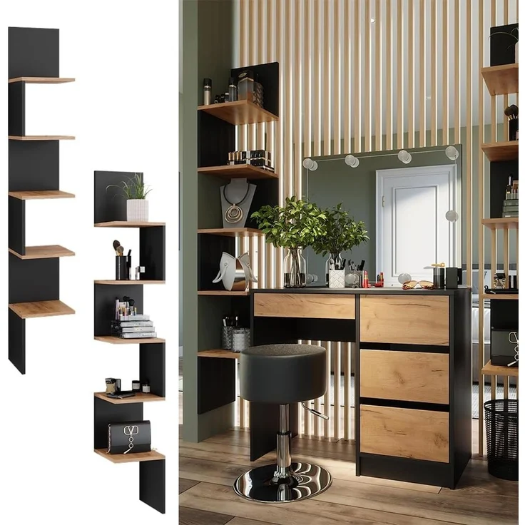 Eckregal Paolo Anthrazit 28 x 175.4 cm 2er Set Vicco – Bild 4