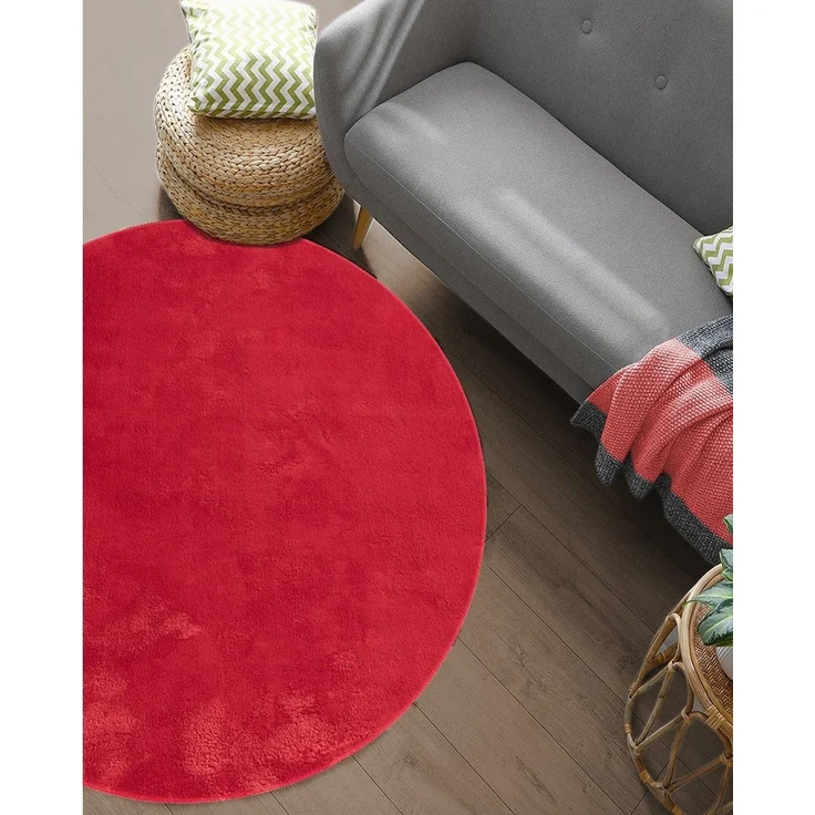 the carpet Teppich Relax round, rund, Höhe: 16 mm, waschbarer Wohnzimmer Teppich modern rutschfest – Bild 3
