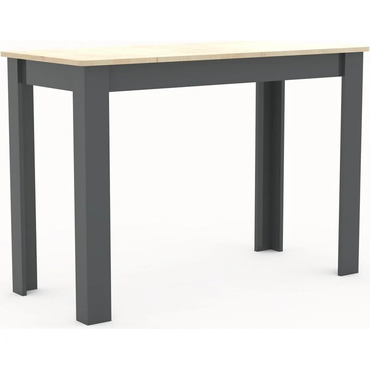 VCM Esstisch Esal 918345 Anthrazit / Honig-Eiche H. 76 x B. 110 x T. 50 cm – Bild 2
