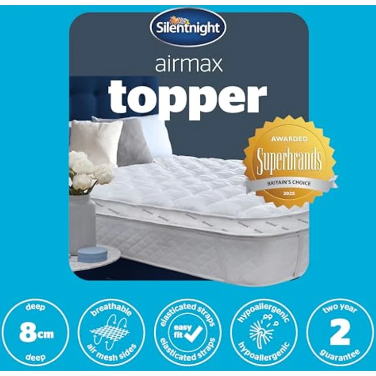 Silentnight Matratzenauflage, Polyester, weiß, Super King – Bild 10