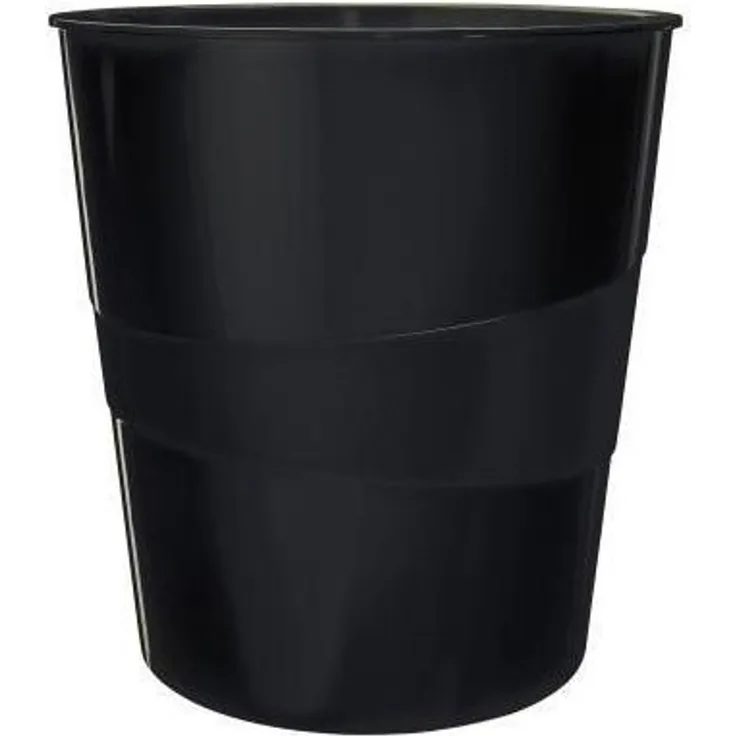 Leitz Papierkorb Recycle 15l PP schwarz