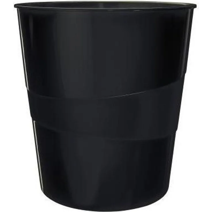 Leitz Papierkorb Recycle 15l PP schwarz – Bild 1