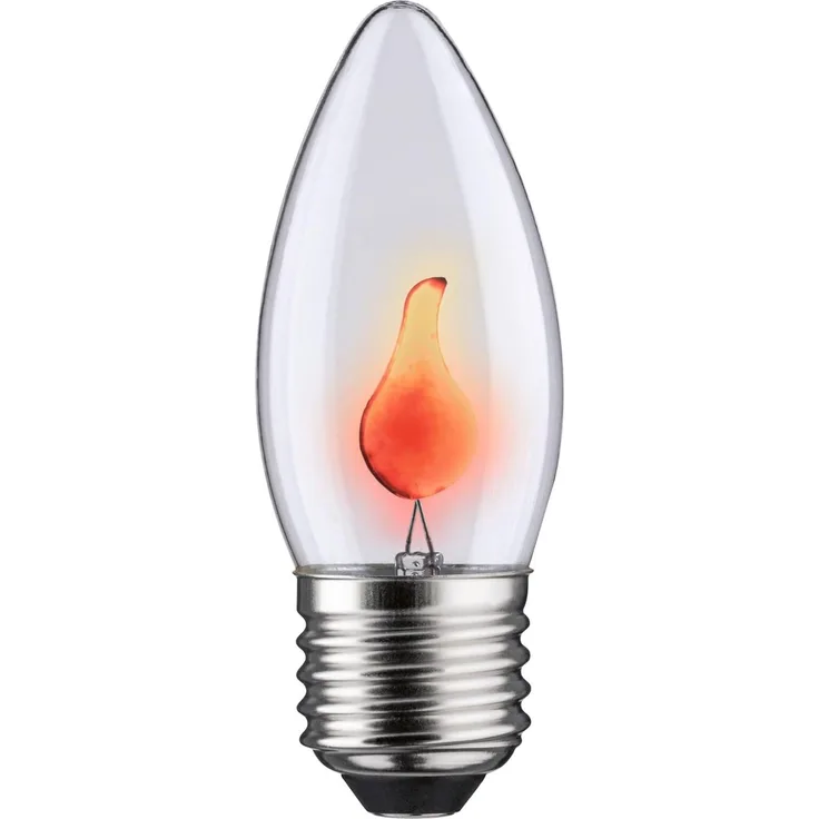 Paulmann 53100 Flackerkerze 3W E27 Flackerlicht Feuer Flimmerlicht Flamme Leuchtmittel