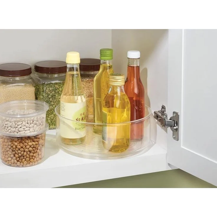 Drehteller Organizer Gewürzregal 2er Set Ordnungssystem mDesign Transparent – Bild 7