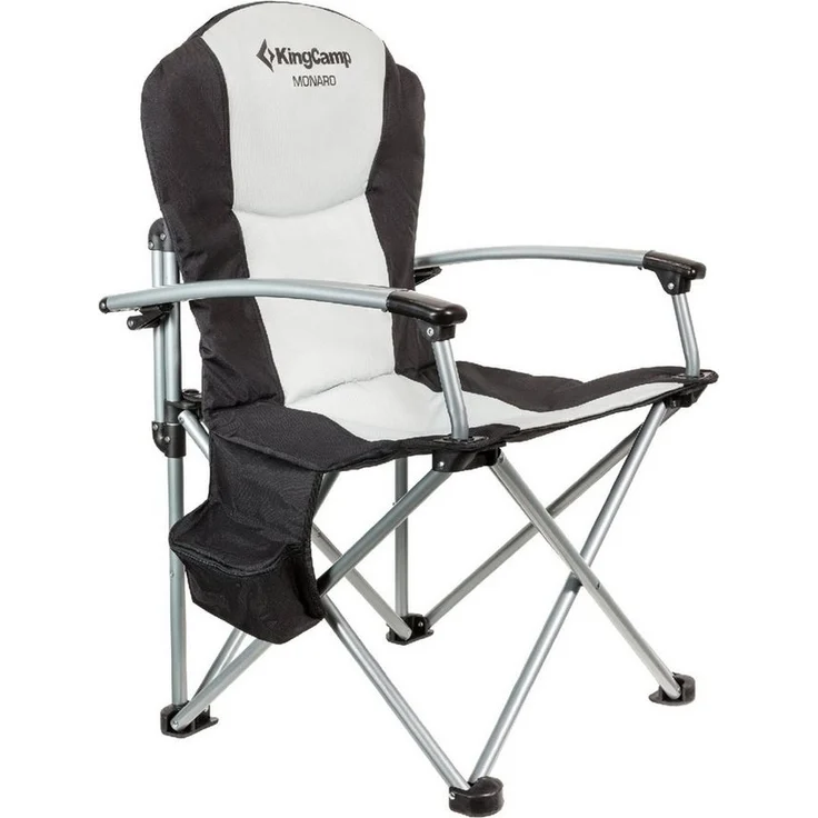 KingCamp Campingstuhl Camping Falt Stuhl Hochlehne Klapp, Sessel Garten Angel Kühltasche 160kg – Bild 1