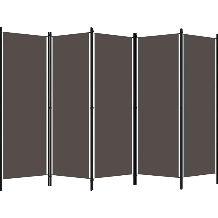 vidaXL 5-tlg. Raumteiler Anthrazit 250x180 cm 320725 – Bild 2