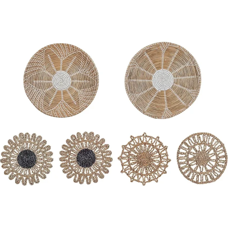 Wanddeko-Set PINTANO Seegras 50 35 36 cm Naturfarben