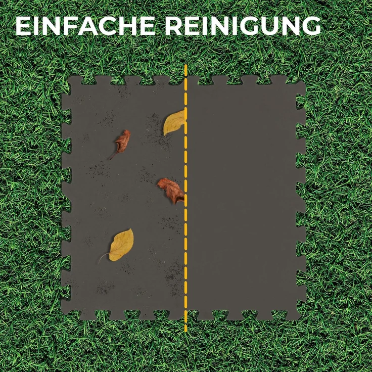 Pool-Bodenschutzmatte, Unterlegmatte zum Schutz ihres Pools, 8 Stück ( 50x50x0,4 cm ) - 2m² - Robustes Stecksystem beliebig erweiterbar Anthrazit 50x50cm (16 Stück - 4m²) – Bild 4