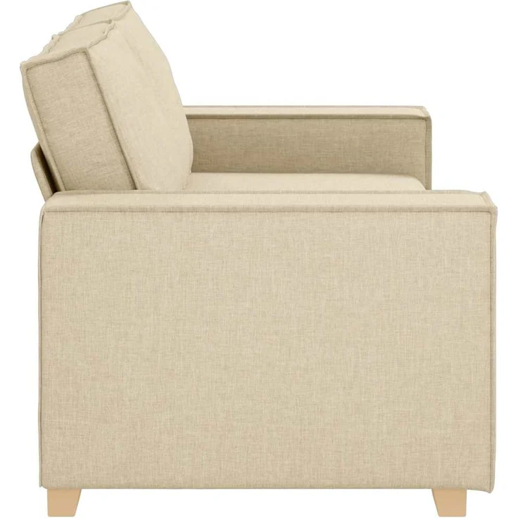 vidaXL 2-Sitzer Sofa Creme 180x78x84 cm Stoff 4104987 – Bild 4