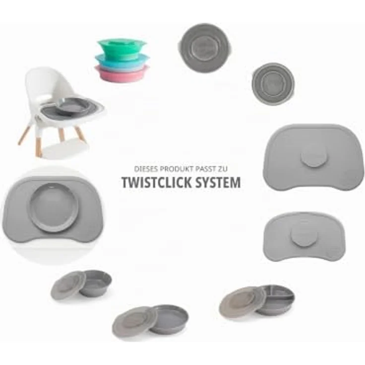 Twistshake Baby Teller | Babyteller mit luftdichtem Deckel | BPA-freier Baby-Entwöhnungsteller | 3 Teile Essenstrainingsteller | 6 Monate+ Baby-Futterteller | Neugeborenen-Essentials | Rosa – Bild 6