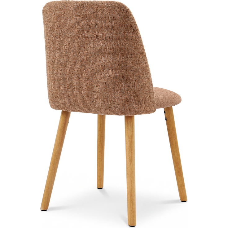 GOEURVANT 421 Esszimmerstühle 6er-Set, Chenille - Orange – Bild 3