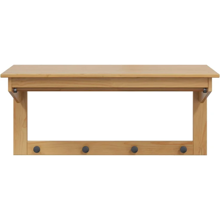 vidaXL Garderobenständer Hill Honigbraun 90 x 35 x 41,5 cm 42025033 – Bild 3