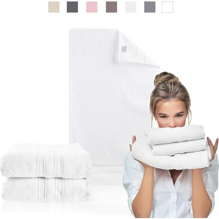 SEI Design Handtuch Set Doppelpack Aqua Fibro 70x140, Frottee (Set, 2-St), 100% Ägäis Baumwolle