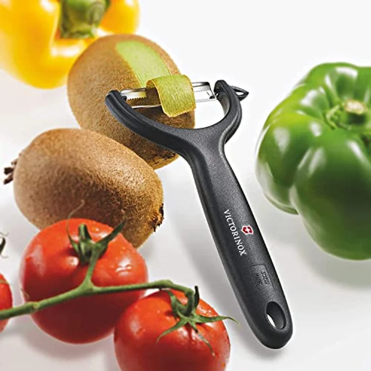 Victorinox | Universalschäler Duo Pack | extra scharf | Zackenschliffklinge | zweischneidig | ergonomischer Griff | Limited Edition Hellorange – Bild 5