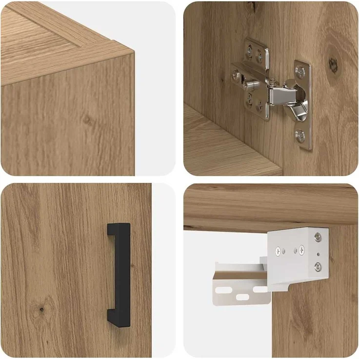 vidaXL Wandschrank Artisan-Eiche 60 x 31 x 70 cm Holzwerkstoff 879541 – Bild 8