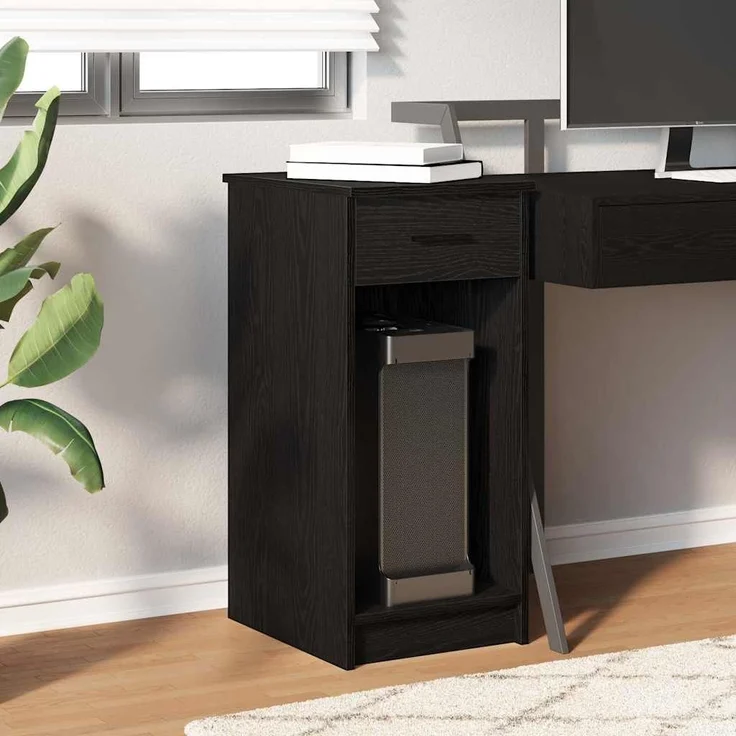 vidaXL Computerschrank mit Schublade Schwarz 35x45x77 cm 858741 – Bild 2