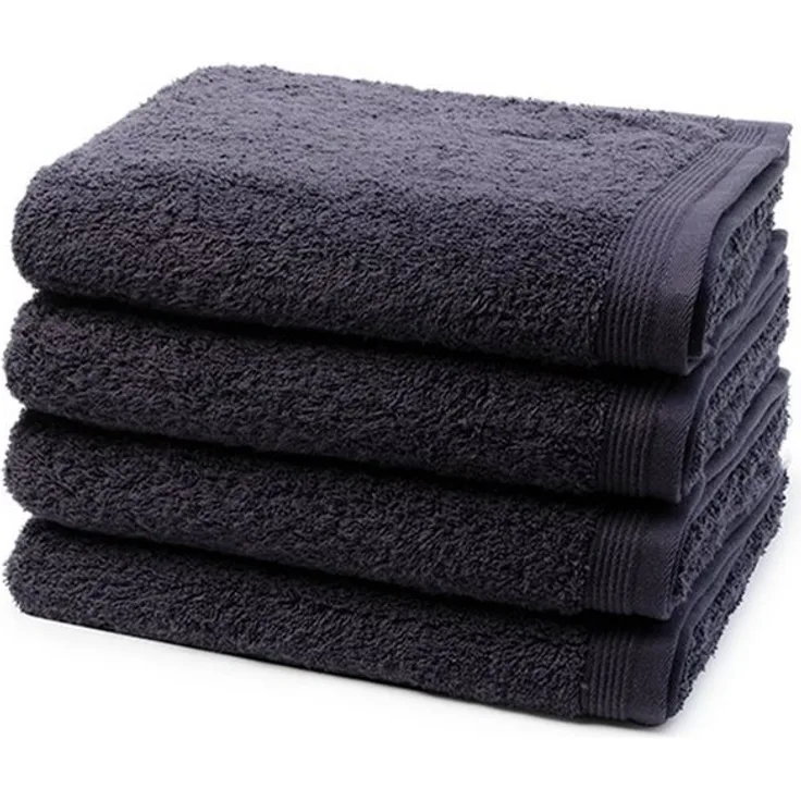 Möve Superwuschel 4 tlg. Frottier-Set - 4 X Handtuch (50 X 100cm) - 520 g/m2 - Dark grey