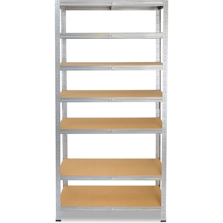 shelfplaza HOME 230x75x40 cm Schwerlastregal in grau-verzinkt mit 7 Böden und 125 kg Traglast pro Boden – Bild 5