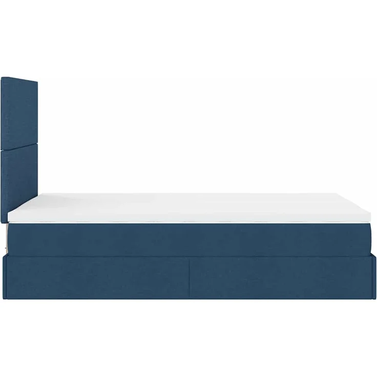 vidaXL Ottoman-Bett mit Matratze & LEDs Blau 120x200 cm Stoff 3313919 – Bild 10