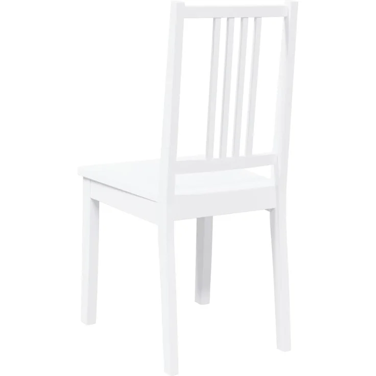 vidaXL Esszimmerstühle 2 Stk. Weiß Massivholz Gummibaum 4102400 – Bild 6