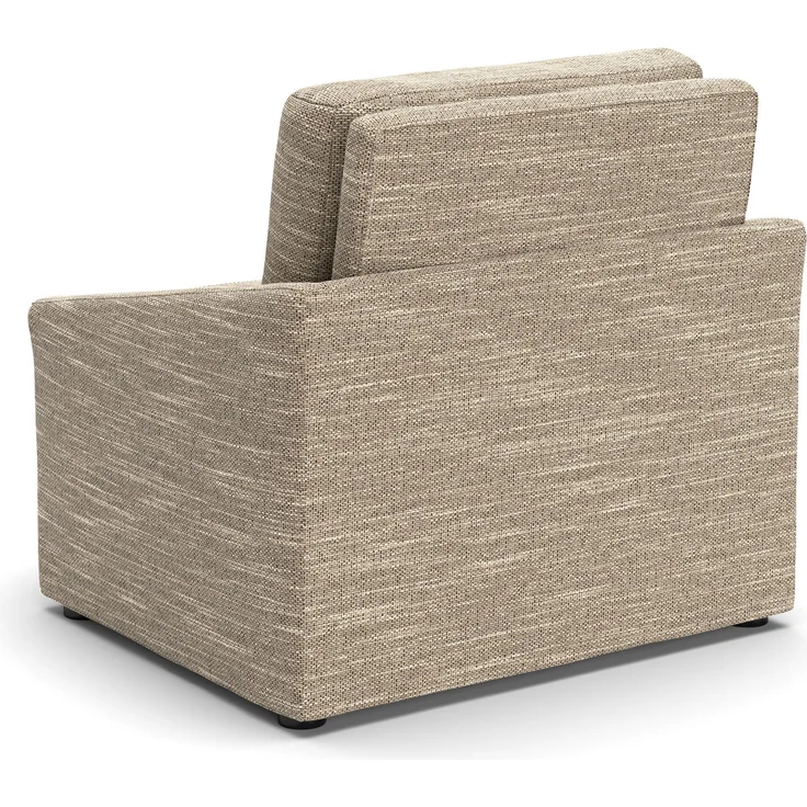 DOMO. collection Sessel Relax Box, Polstersessel mit Boxspringfederung und Schlaffunktion, Armsessel, Cocktailsessel, Loungesessel, 108 x 96 x 86 cm (BxTxH), braun-beige – Bild 9