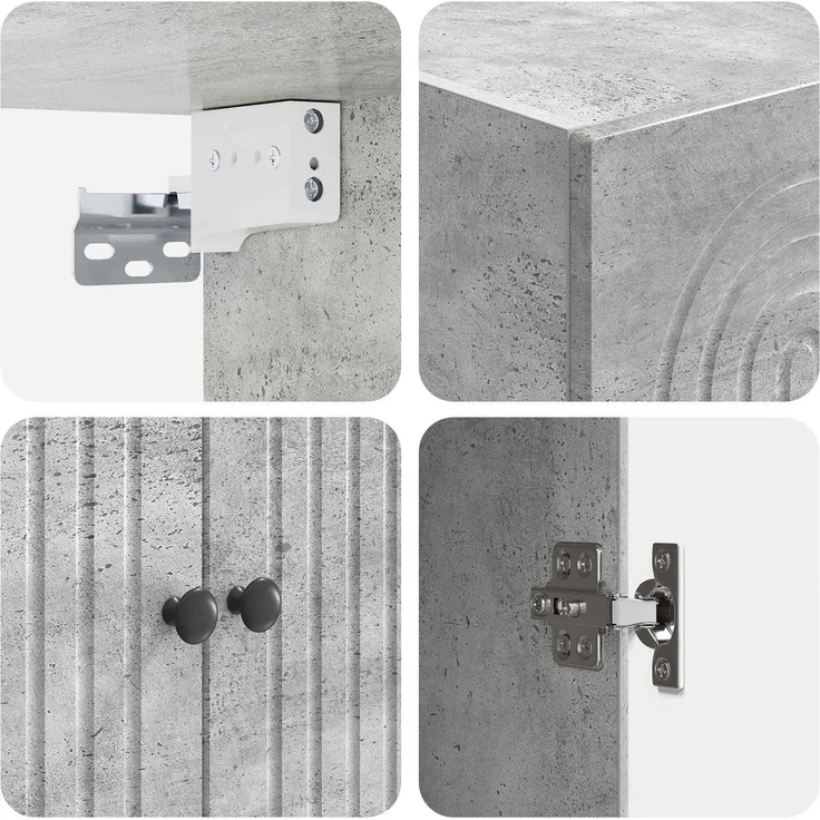 vidaXL Schrankset 2 pcs Holzwerkstoff 3416433 – Bild 7