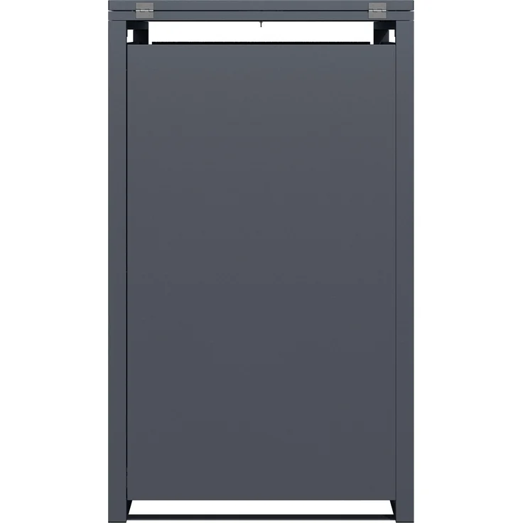 DEGAMO MÜNCHEN Mülltonnenbox 1-er, Stahl verzinkt, anthrazit, 68x80x116cm für Tonnen bis 240 Liter – Bild 3