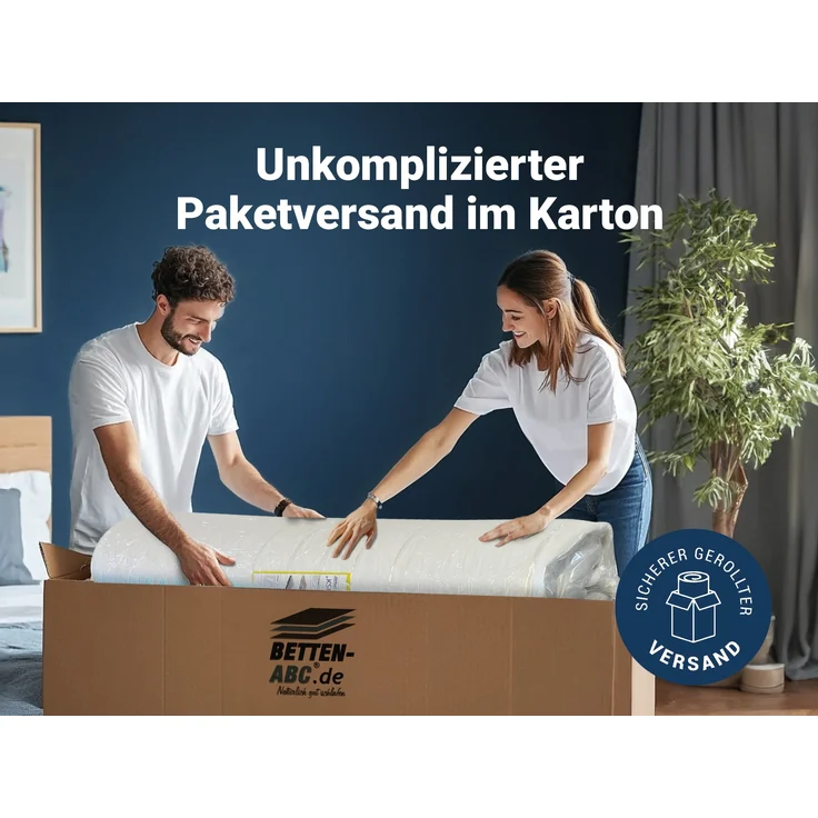 Betten-ABC Hotelmatratze GrandLux - mittelfeste Taschenfederkernmatratze mit Klimafaserbezug, Größe: 180 x 200 cm – Bild 5