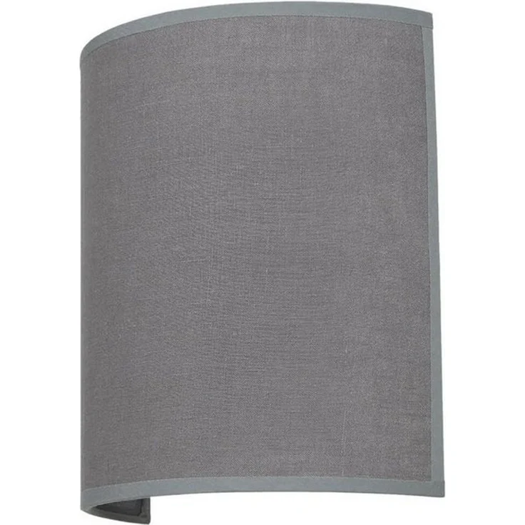 Licht-Erlebnisse Wandleuchte ALICE, ohne Leuchtmittel, Grau E27 B: 21 cm indirektes Licht Up Down Stoff Schirm Halbrund – Bild 1