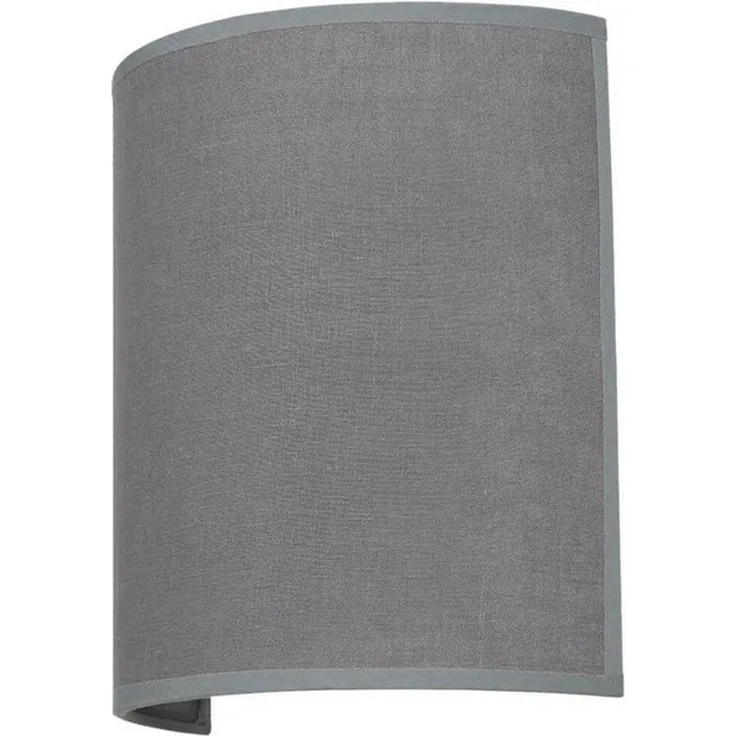 Licht-Erlebnisse Wandleuchte ALICE, ohne Leuchtmittel, Grau E27 B: 21 cm indirektes Licht Up Down Stoff Schirm Halbrund