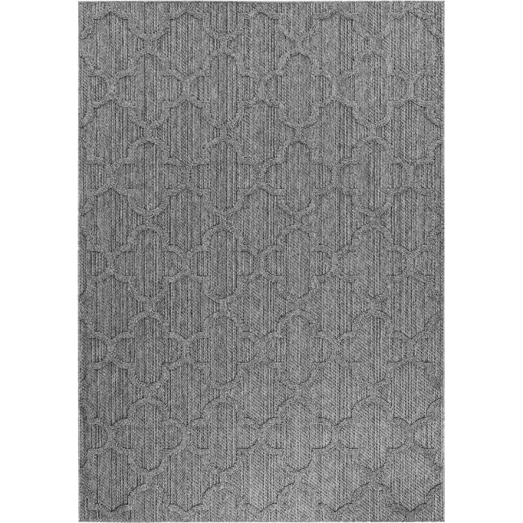 Outdoor Teppich Piero rechteckig - 140x200 cm - Grau
