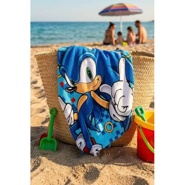 Sonic Badetücher Sonic the Hedgehog Rush Badetuch 70x140cm, 100% Polyester (1-St) – Bild 4