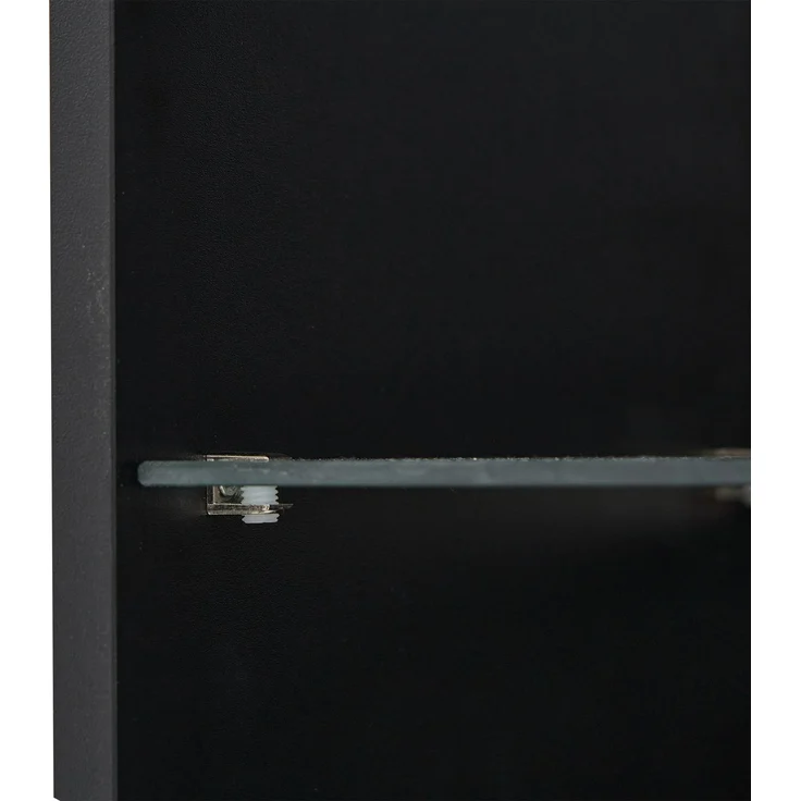 ZUBALIYA Vitrine (45 x 35 x 160 cm), LED - Beleuchtung, Hochglanzoptik, Aufbewahrung für Sammlerstücke, Geschirr und Dekoration, Schwarz – Bild 23