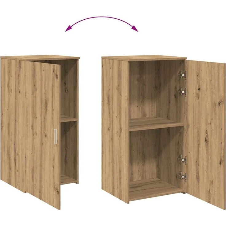vidaXL Lagerschrank Artisan-Eiche 50x45x103,5 cm Holzwerkstoff 859050 – Bild 7