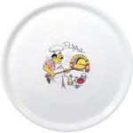 HENDI Pizzateller Traditional, Weiß, ⌀330mm