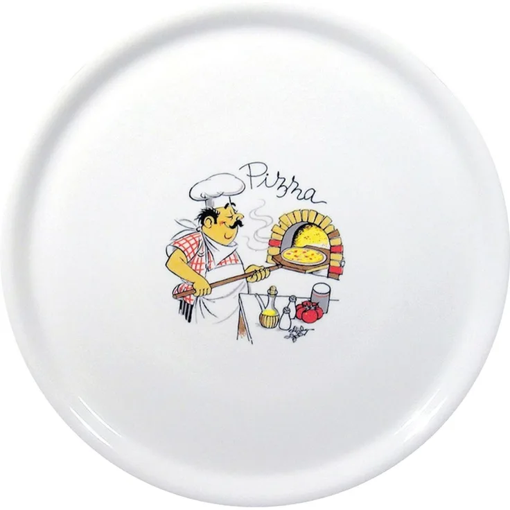 HENDI Pizzateller Traditional, Weiß, ⌀330mm