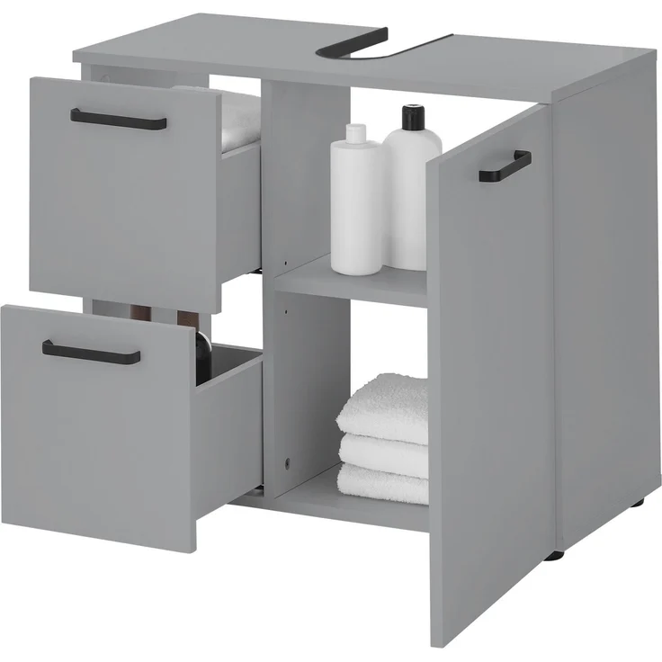 BASIC by Balculina Waschbeckenunterschrank Vanice, Badezimmerschrank B/H/T 70x60x35cm (1-St) Breite 70cm, Softclose, FSC-Mix 70%,Made in Europa – Bild 3