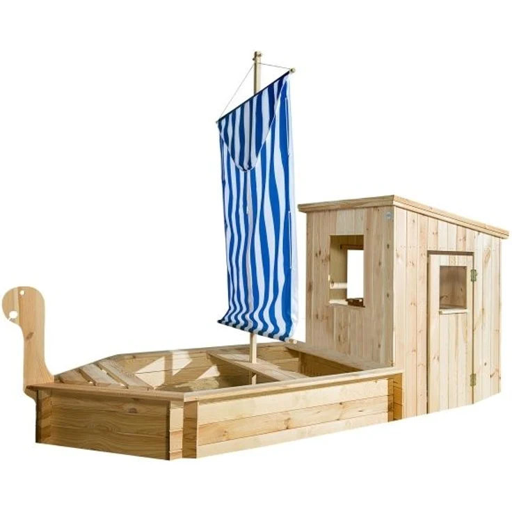 WEKA Sandkasten Schiff 196 A mit Kajüte – Bild 1