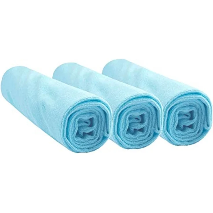 Easy Dort Set mit 3 Bezügen für Wickelunterlage, 50x70/50x80 cm, Baumwolle, Türkis – Bild 1