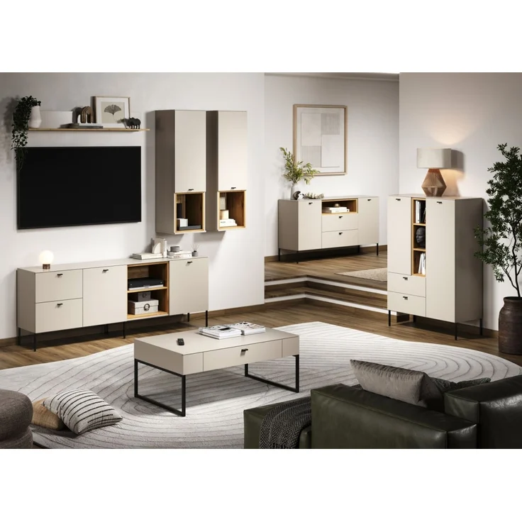 Wandboard Sao Paulo in Sand und Eiche 140 cm – Bild 5