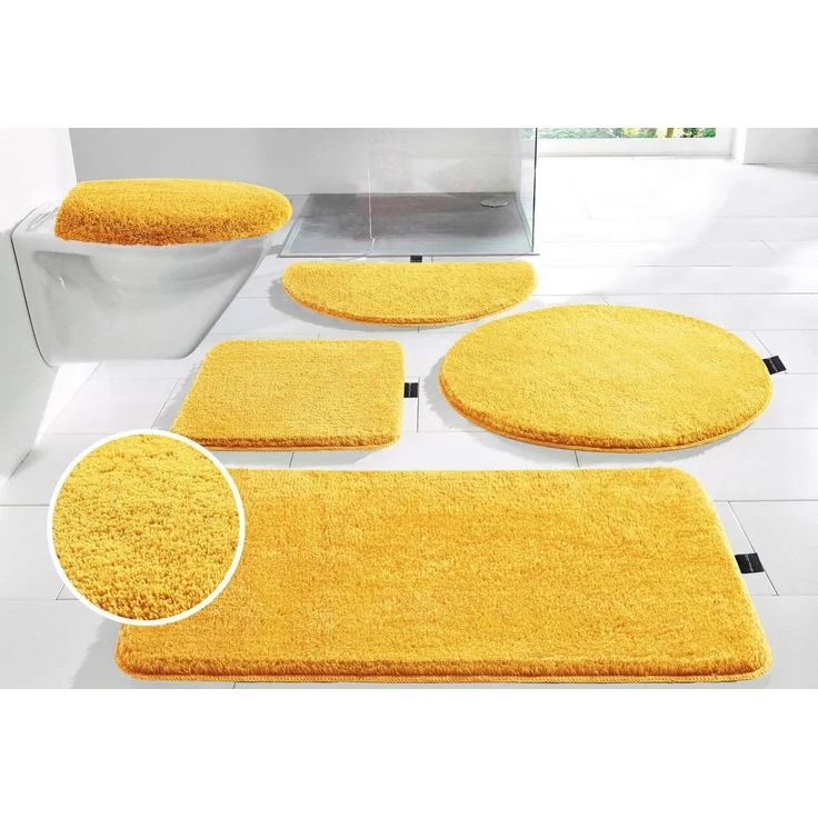 Bruno Banani Badematte Lana, Standard & Premium Qualität, 25 mm oder 30 mm Höhe, rutschhemmend beschichtet, schnell trocknend, strapazierfähig, fußbodenheizungsgeeignet, Polyacryl, rechteckig, Badteppich, Badematten, unifarben, auch als 3 teiliges Set ... – Bild 1