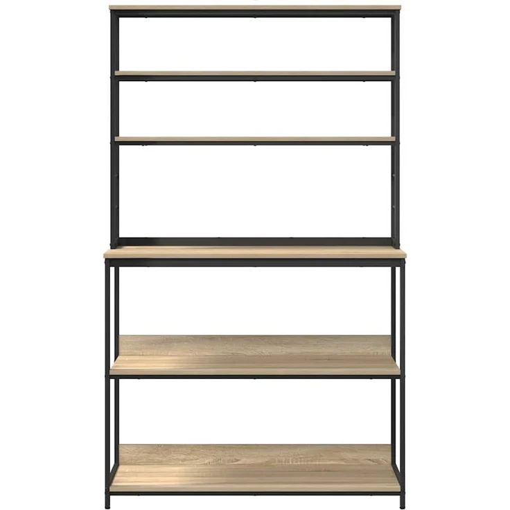 vidaXL Küchenregal Sonoma-Eiche 100 x 40 x 168 cm Holzwerkstoff 883893 – Bild 5