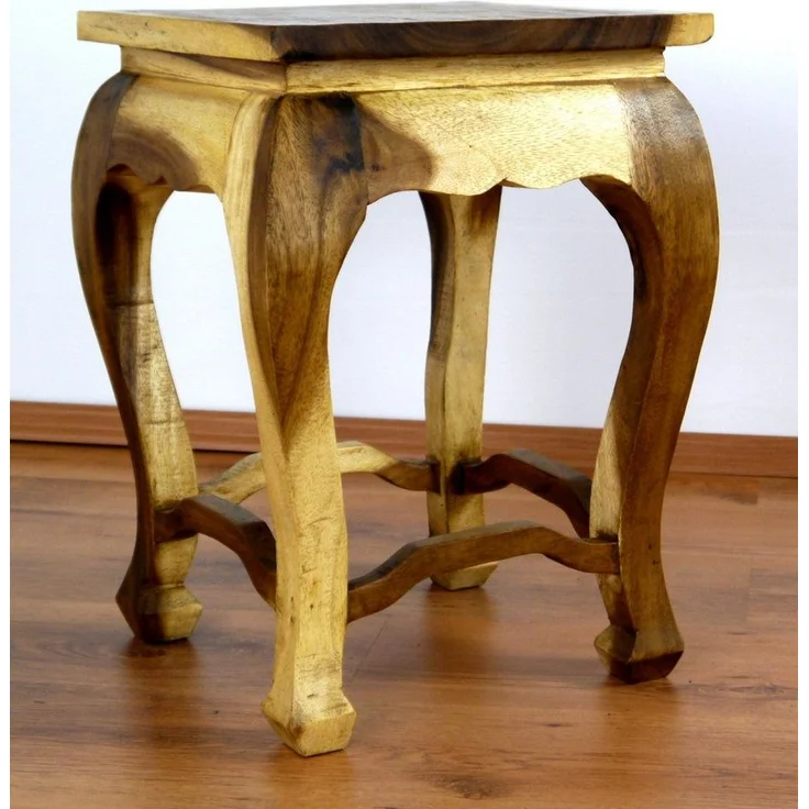 livasia Opiumtisch livasia Opiumtisch, Couchtisch, Beistelltisch Akazie, 36x36x50cm – Bild 3